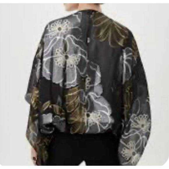 NEW TRINA TURK exquisite jacket in black metallic - Picture 2 of 2